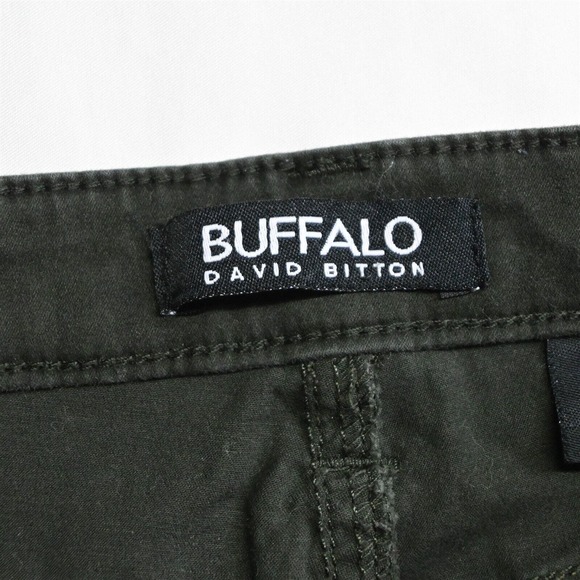 Buffalo David Bitton 2 / 26 Hope Mid Rise Skinny Dark Green Denim Womens Jeans - Picture 3 of 7